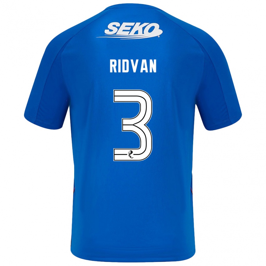 Niño Camiseta Rıdvan Yılmaz #3 Azul Oscuro 1ª Equipación 2024/25 La Camisa