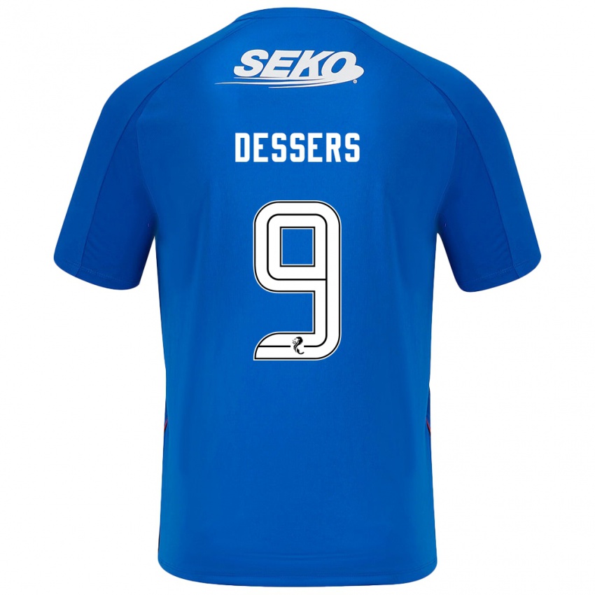 Niño Camiseta Cyriel Dessers #9 Azul Oscuro 1ª Equipación 2024/25 La Camisa