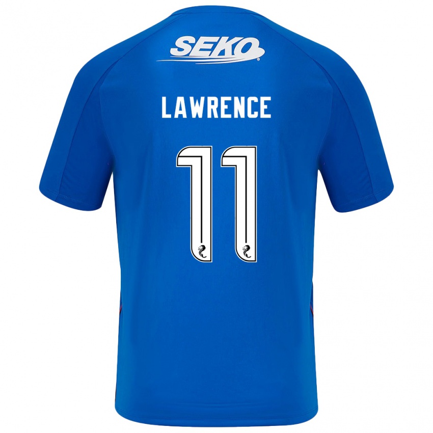 Niño Camiseta Tom Lawrence #11 Azul Oscuro 1ª Equipación 2024/25 La Camisa