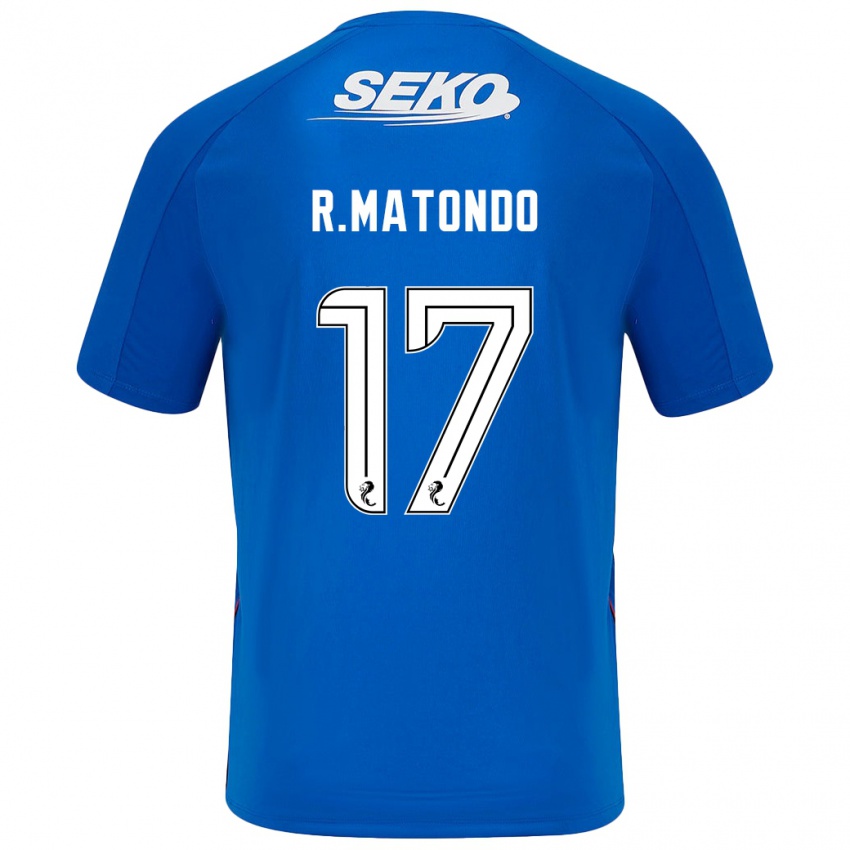 Niño Camiseta Rabbi Matondo #17 Azul Oscuro 1ª Equipación 2024/25 La Camisa