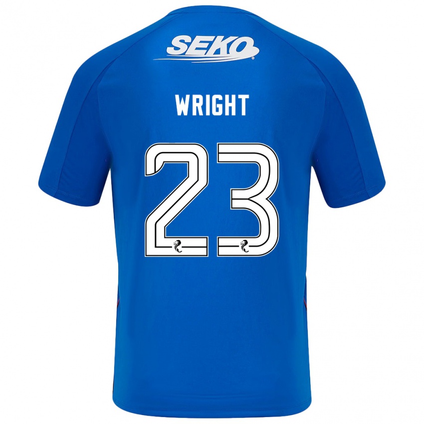 Niño Camiseta Scott Wright #23 Azul Oscuro 1ª Equipación 2024/25 La Camisa