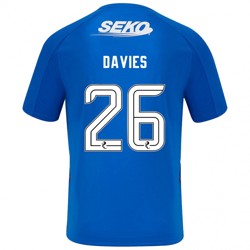 Niño Camiseta Ben Davies #26 Azul Oscuro 1ª Equipación 2024/25 La Camisa