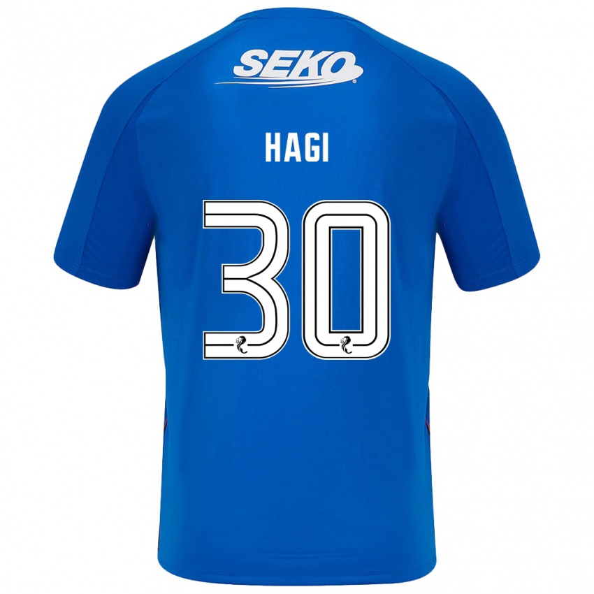 Niño Camiseta Ianis Hagi #30 Azul Oscuro 1ª Equipación 2024/25 La Camisa