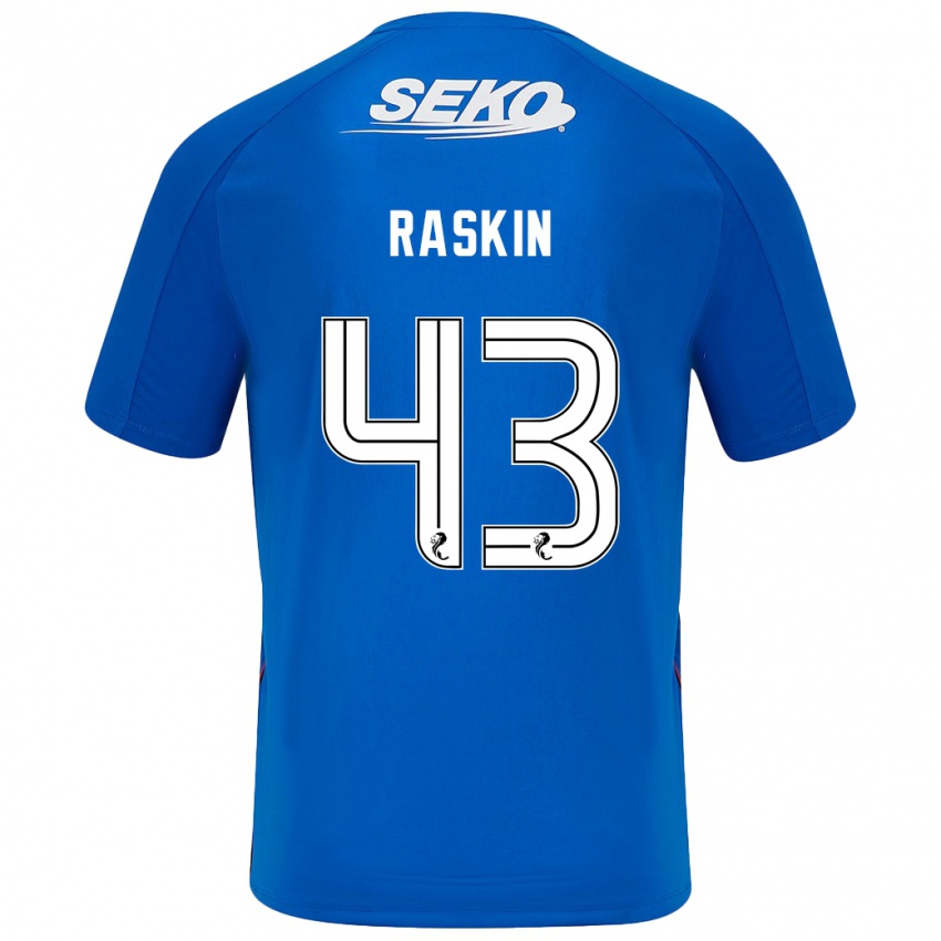 Niño Camiseta Nicolas Raskin #43 Azul Oscuro 1ª Equipación 2024/25 La Camisa