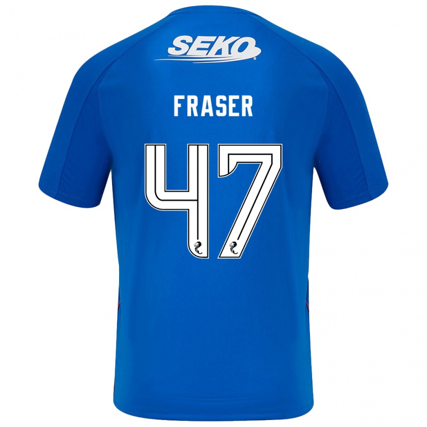 Niño Camiseta Robbie Fraser #47 Azul Oscuro 1ª Equipación 2024/25 La Camisa