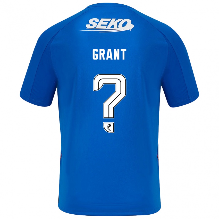 Niño Camiseta Leyton Grant #0 Azul Oscuro 1ª Equipación 2024/25 La Camisa