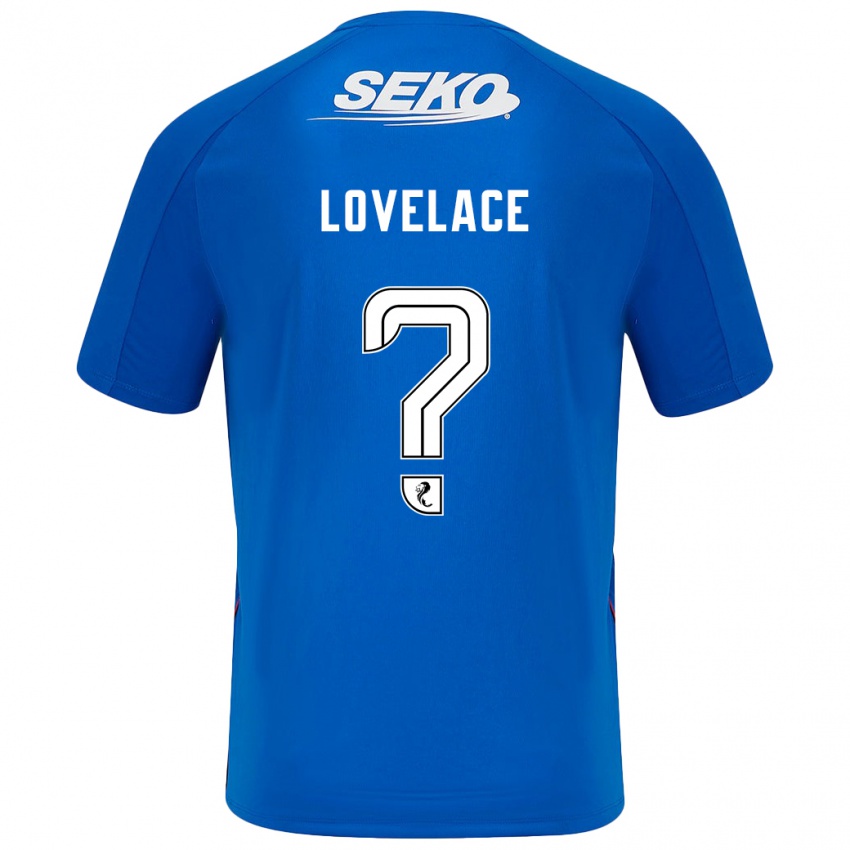 Niño Camiseta Zak Lovelace #0 Azul Oscuro 1ª Equipación 2024/25 La Camisa