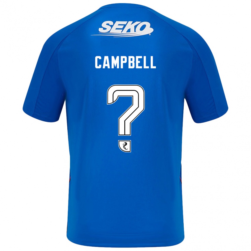 Niño Camiseta Connor Campbell #0 Azul Oscuro 1ª Equipación 2024/25 La Camisa