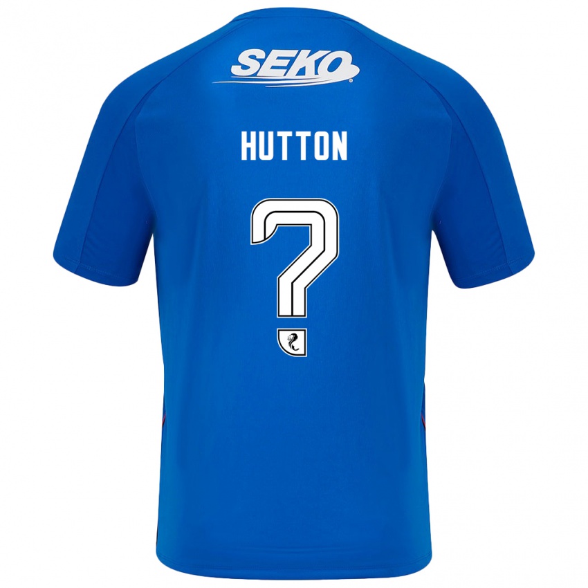 Niño Camiseta Zander Hutton #0 Azul Oscuro 1ª Equipación 2024/25 La Camisa