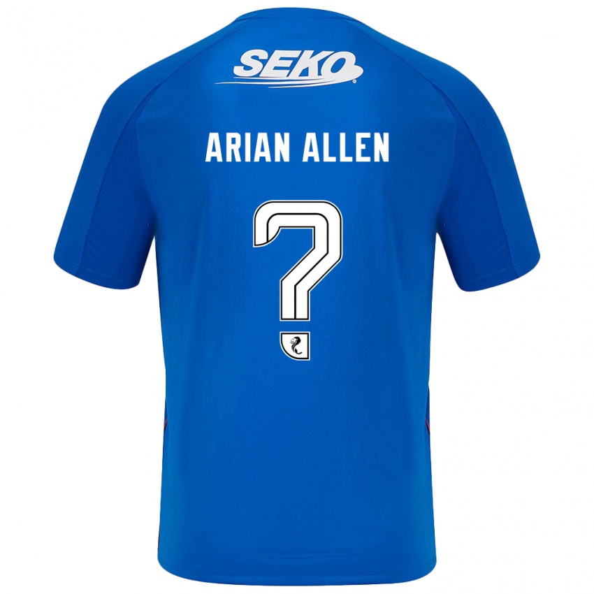 Niño Camiseta Arian Allen #0 Azul Oscuro 1ª Equipación 2024/25 La Camisa