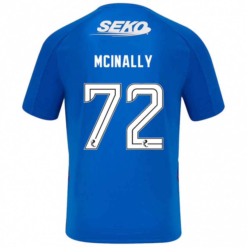 Niño Camiseta Darren Mcinally #72 Azul Oscuro 1ª Equipación 2024/25 La Camisa