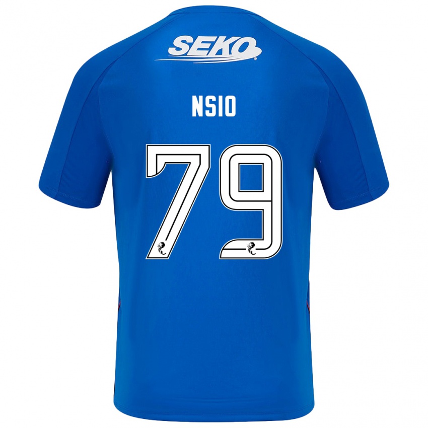 Niño Camiseta Paul Nsio #79 Azul Oscuro 1ª Equipación 2024/25 La Camisa