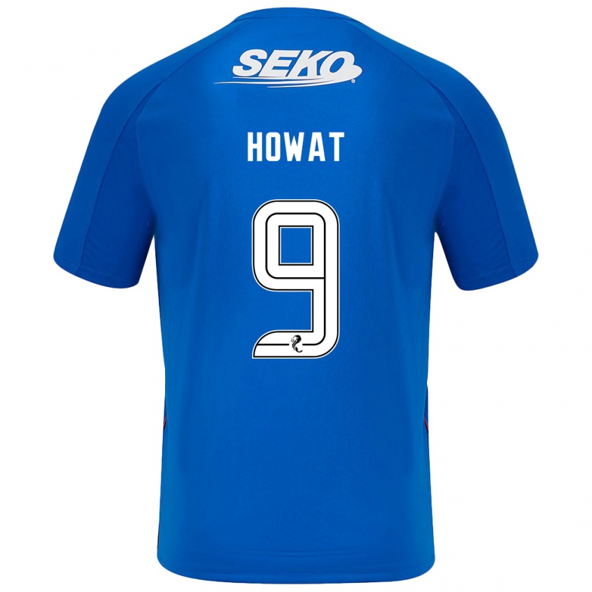 Niño Camiseta Kirsty Howat #9 Azul Oscuro 1ª Equipación 2024/25 La Camisa