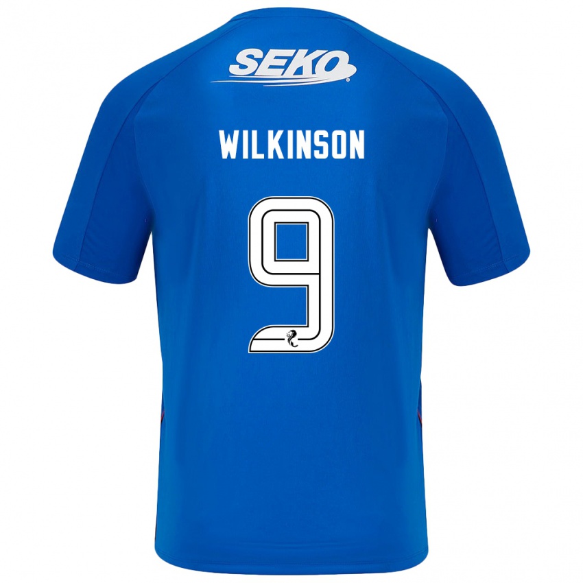 Niño Camiseta Katie Wilkinson #9 Azul Oscuro 1ª Equipación 2024/25 La Camisa