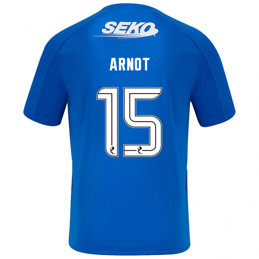 Niño Camiseta Elizabeth Arnot #15 Azul Oscuro 1ª Equipación 2024/25 La Camisa