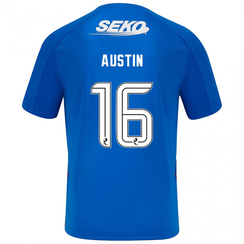 Niño Camiseta Eilidh Austin #16 Azul Oscuro 1ª Equipación 2024/25 La Camisa