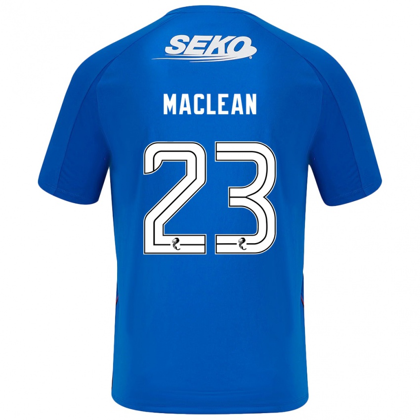 Niño Camiseta Kirsty Maclean #23 Azul Oscuro 1ª Equipación 2024/25 La Camisa