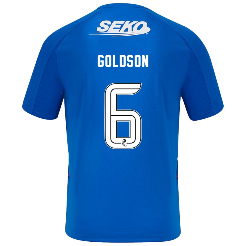 Niño Camiseta Connor Goldson #6 Azul Oscuro 1ª Equipación 2024/25 La Camisa