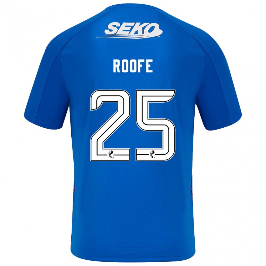 Niño Camiseta Kemar Roofe #25 Azul Oscuro 1ª Equipación 2024/25 La Camisa