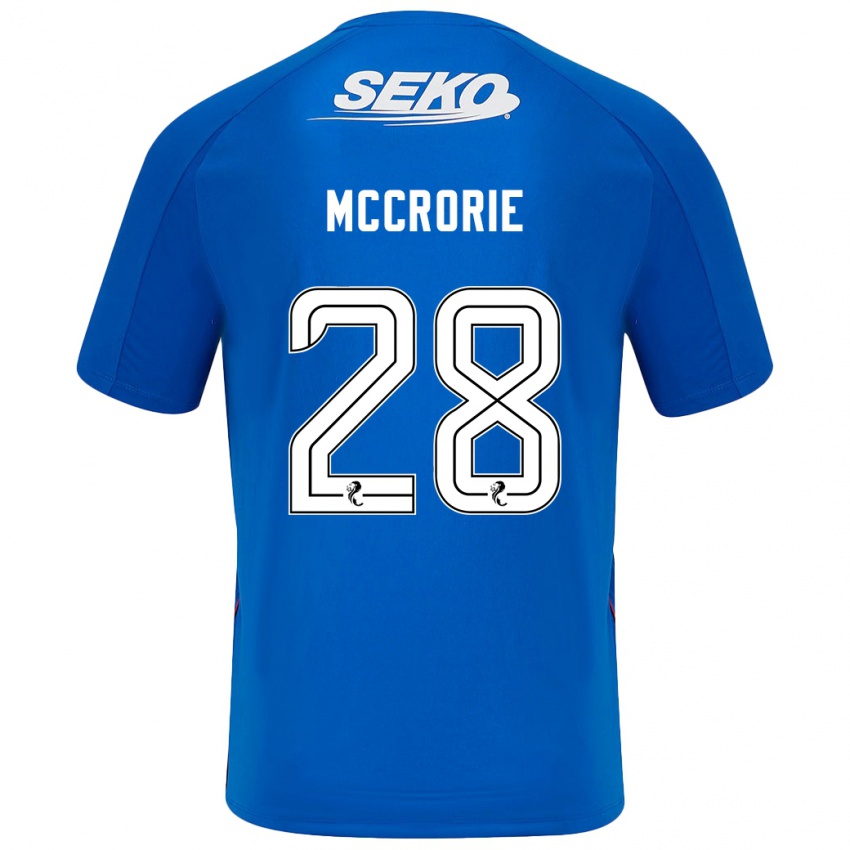 Niño Camiseta Robby Mccrorie #28 Azul Oscuro 1ª Equipación 2024/25 La Camisa