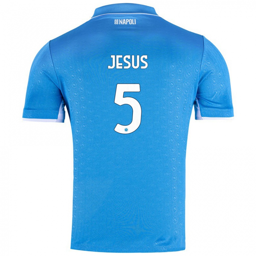 Niño Camiseta Juan Jesus #5 Azul Cielo 1ª Equipación 2024/25 La Camisa