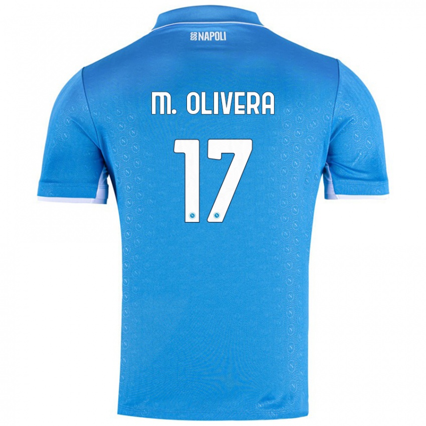 Niño Camiseta Mathias Olivera #17 Azul Cielo 1ª Equipación 2024/25 La Camisa