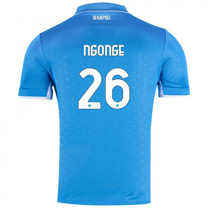 Niño Camiseta Cyril Ngonge #26 Azul Cielo 1ª Equipación 2024/25 La Camisa