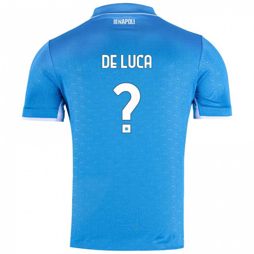 Niño Camiseta Alfonso De Luca #0 Azul Cielo 1ª Equipación 2024/25 La Camisa