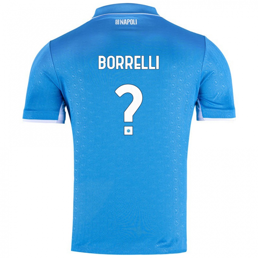 Niño Camiseta Ciro Borrelli #0 Azul Cielo 1ª Equipación 2024/25 La Camisa