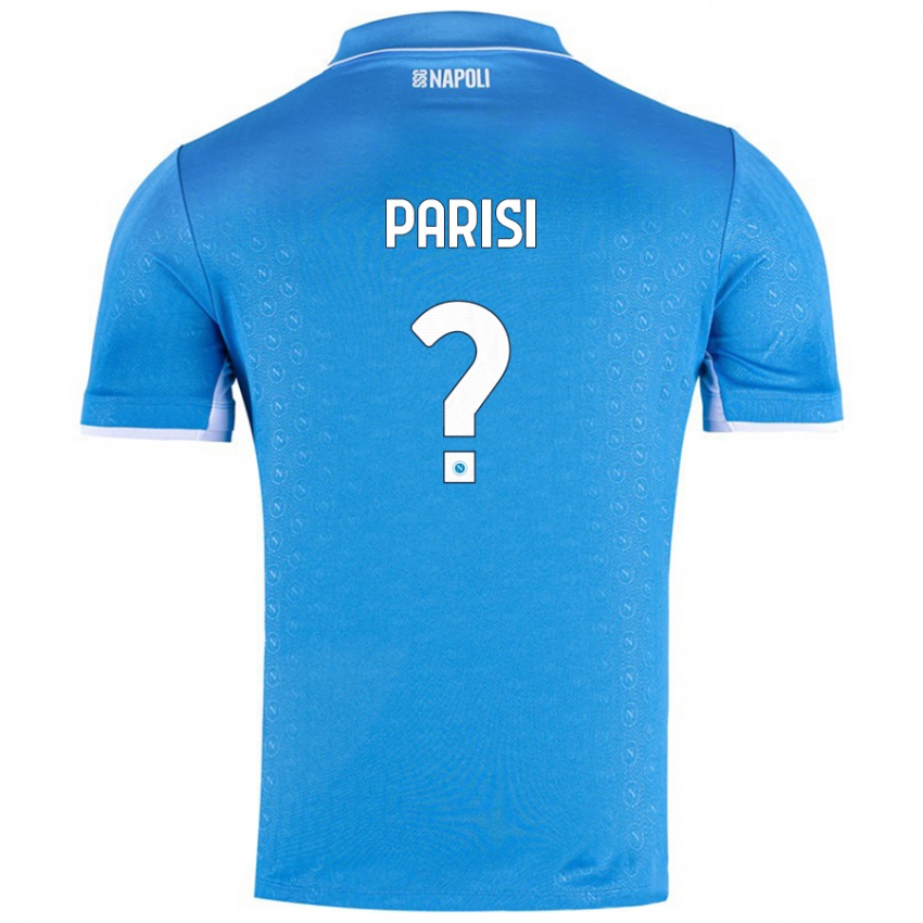 Niño Camiseta Matteo Parisi #0 Azul Cielo 1ª Equipación 2024/25 La Camisa