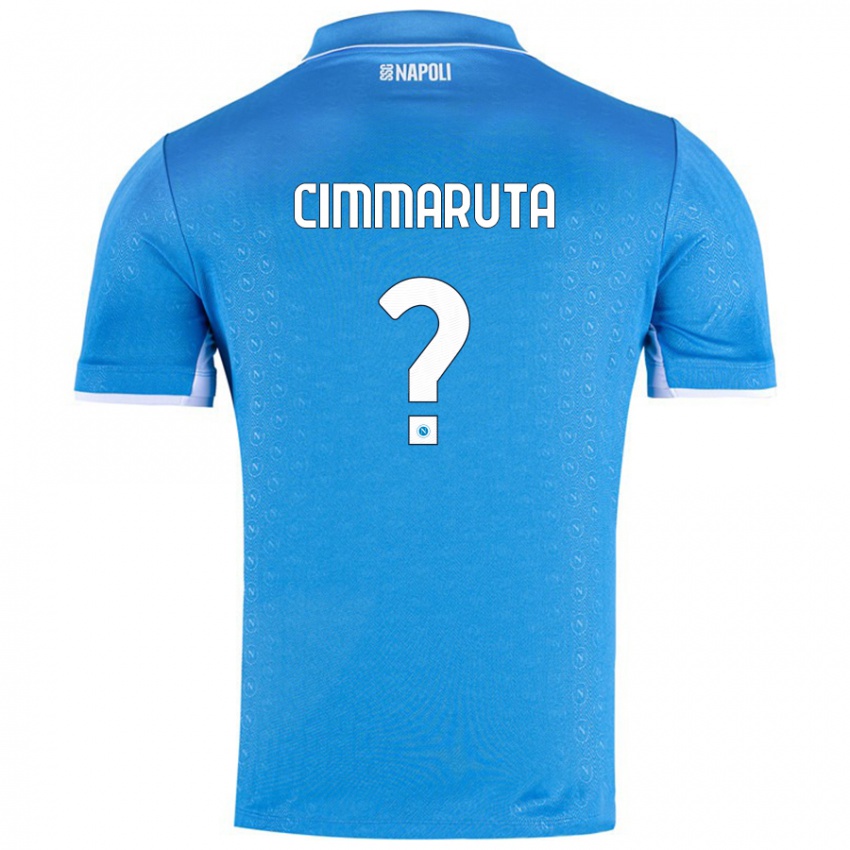 Niño Camiseta Antonio Cimmaruta #0 Azul Cielo 1ª Equipación 2024/25 La Camisa