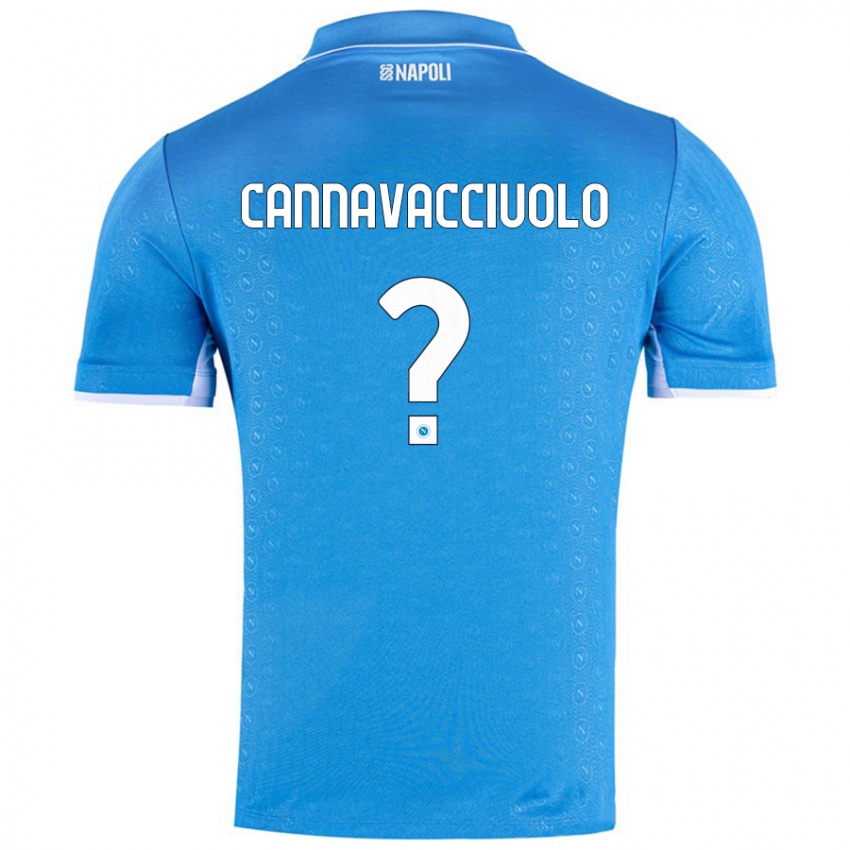 Niño Camiseta Luigi Pio Cannavacciuolo #0 Azul Cielo 1ª Equipación 2024/25 La Camisa