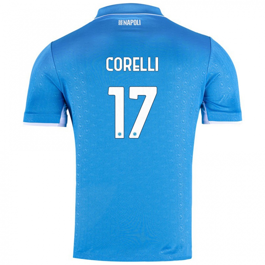 Niño Camiseta Alice Corelli #17 Azul Cielo 1ª Equipación 2024/25 La Camisa