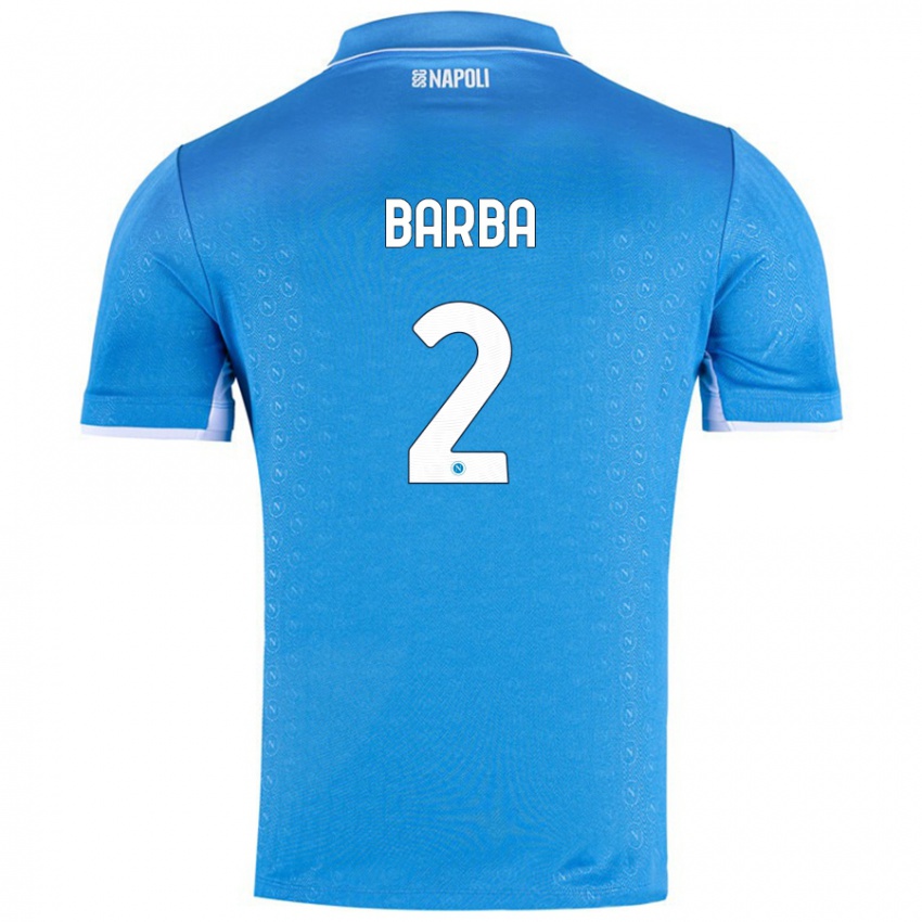 Niño Camiseta Benedetto Barba #2 Azul Cielo 1ª Equipación 2024/25 La Camisa