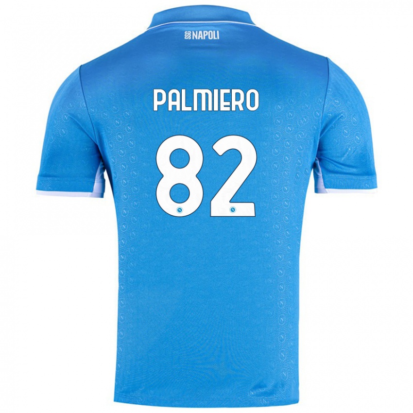 Niño Camiseta Luca Palmiero #82 Azul Cielo 1ª Equipación 2024/25 La Camisa