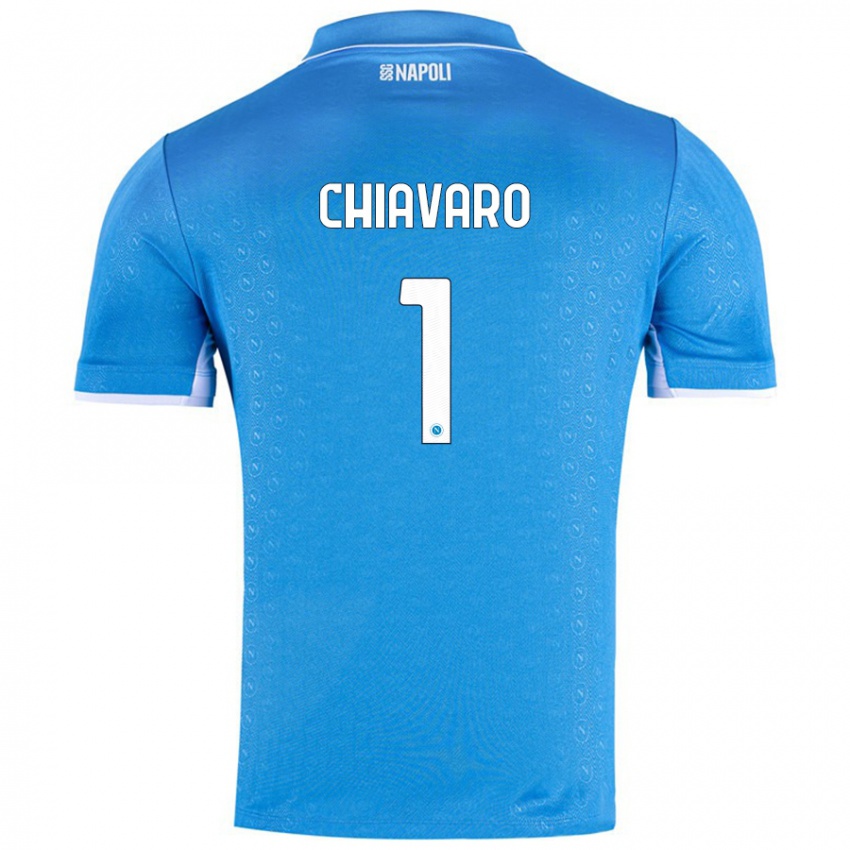 Niño Camiseta Kelly Chiavaro #1 Azul Cielo 1ª Equipación 2024/25 La Camisa