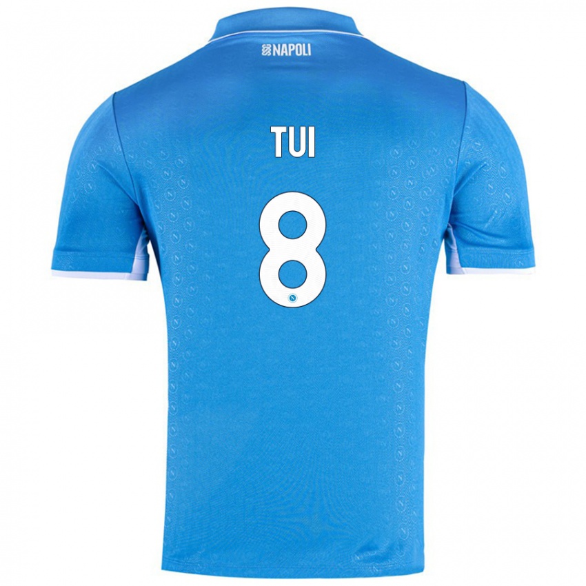 Niño Camiseta Sara Tui #8 Azul Cielo 1ª Equipación 2024/25 La Camisa