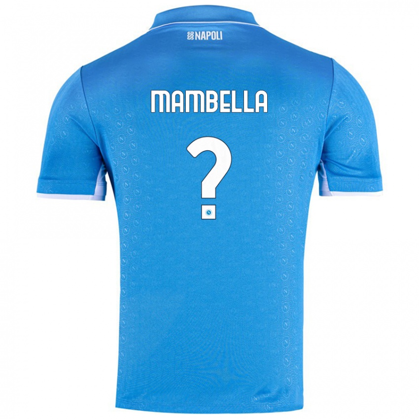 Niño Camiseta Andrea Mambella #0 Azul Cielo 1ª Equipación 2024/25 La Camisa