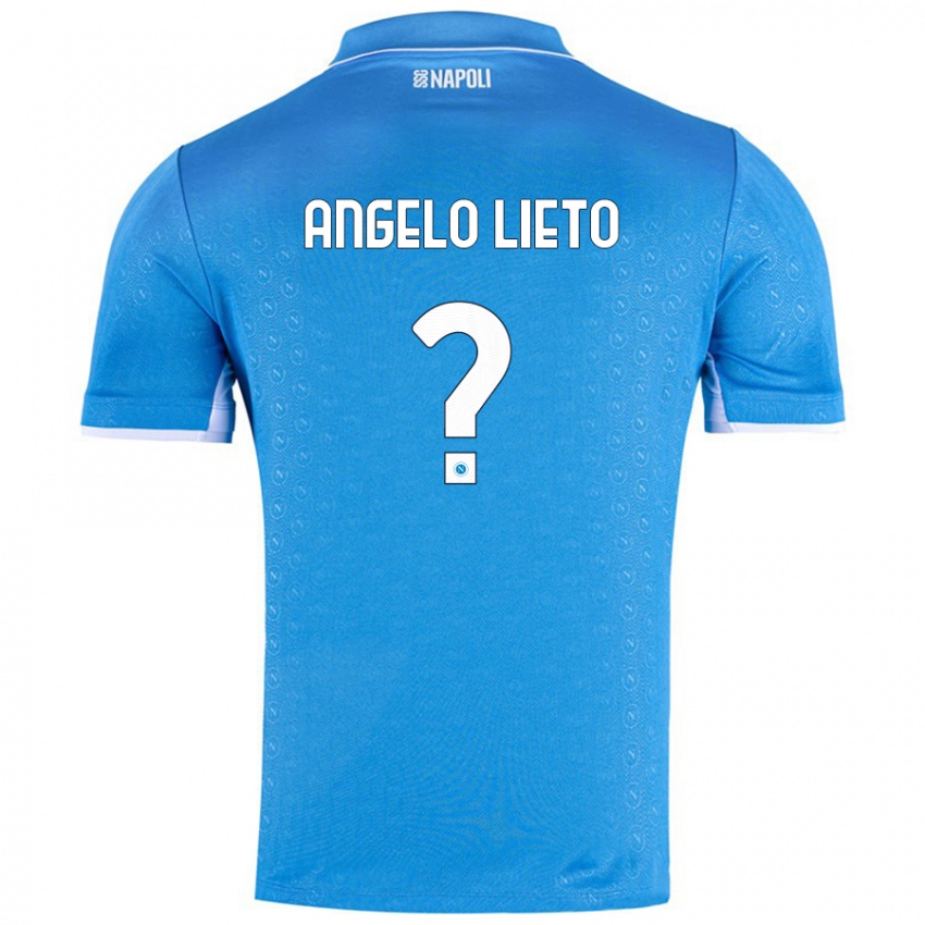 Niño Camiseta Angelo Lieto #0 Azul Cielo 1ª Equipación 2024/25 La Camisa