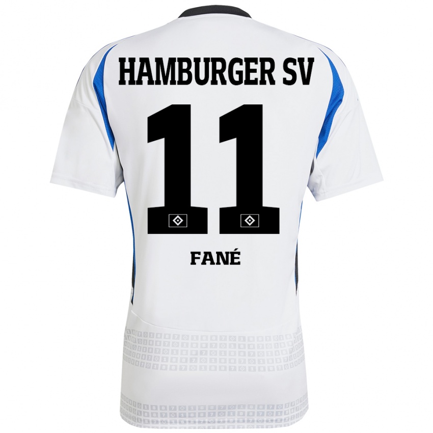 Niño Camiseta Sidi Fané #11 Blanco Azul 1ª Equipación 2024/25 La Camisa