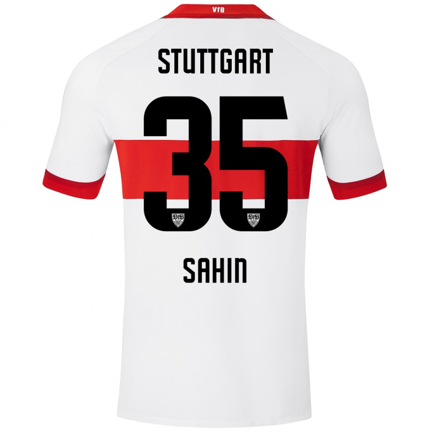 Niño Camiseta Mehmet Sahin #35 Blanco Rojo 1ª Equipación 2024/25 La Camisa