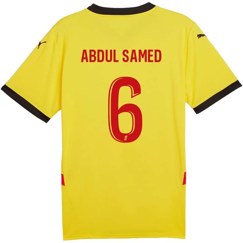 Niño Camiseta Salis Abdul Samed #6 Amarillo Rojo 1ª Equipación 2024/25 La Camisa