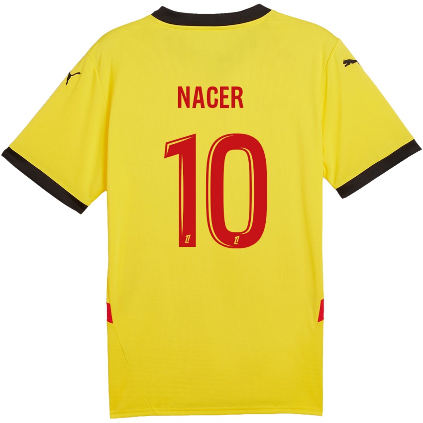 Niño Camiseta Myriem Nacer #10 Amarillo Rojo 1ª Equipación 2024/25 La Camisa