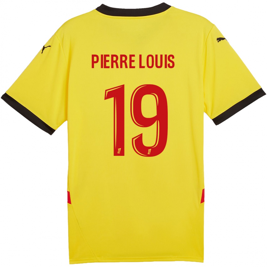 Niño Camiseta Dayana Pierre-Louis #19 Amarillo Rojo 1ª Equipación 2024/25 La Camisa