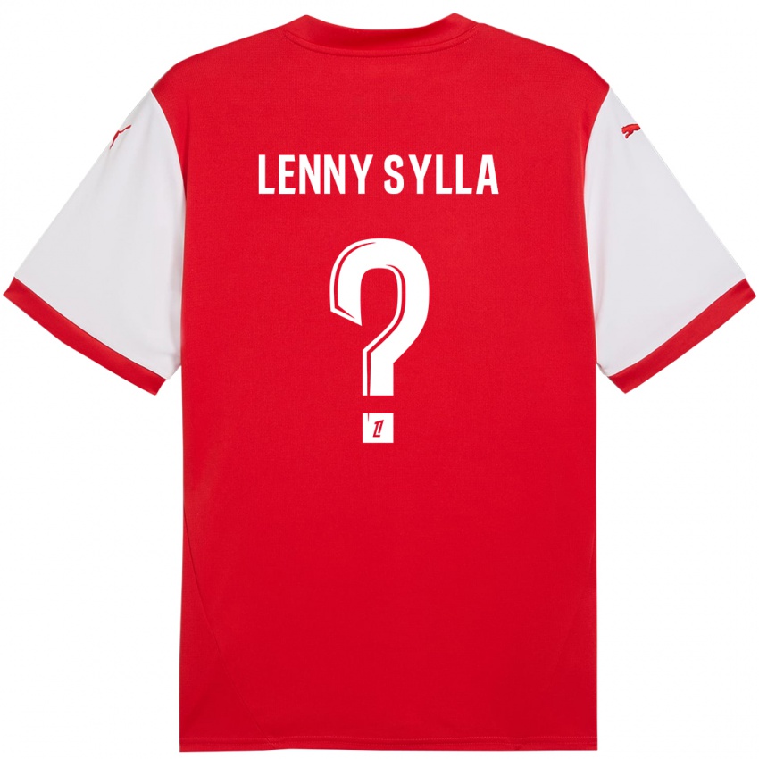 Niño Camiseta Lenny Sylla #0 Rojo Blanco 1ª Equipación 2024/25 La Camisa