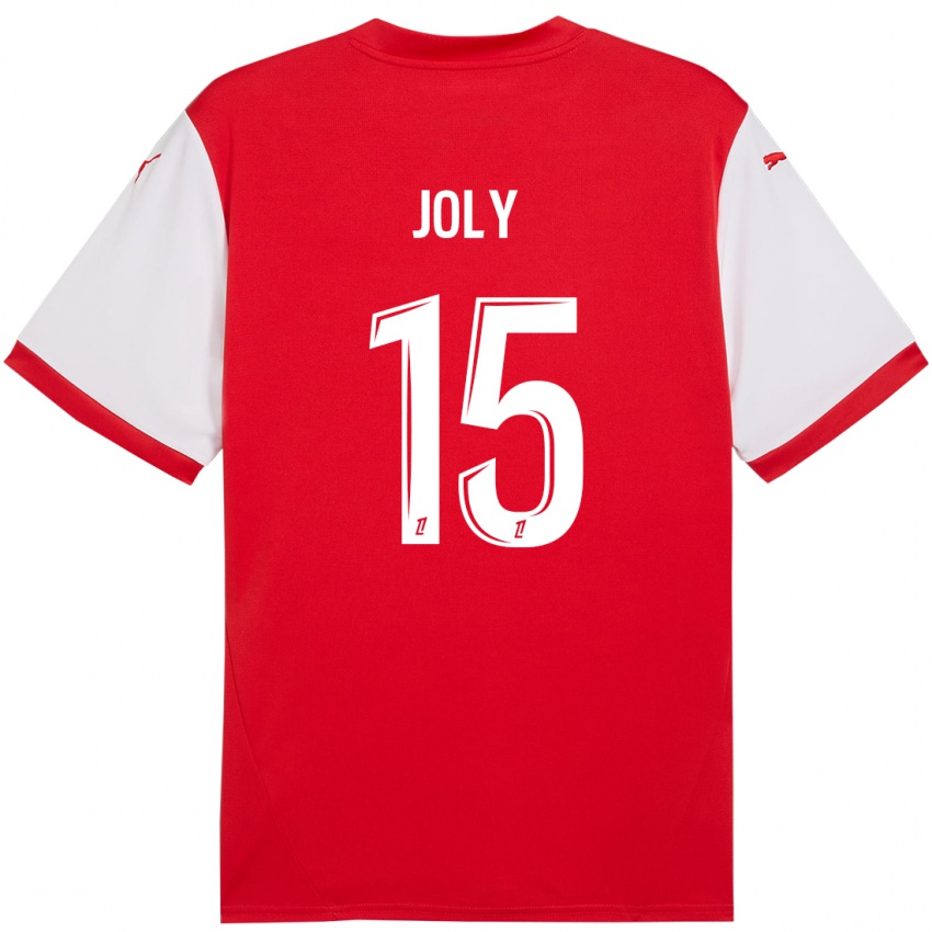 Niño Camiseta Lou-Ann Joly #15 Rojo Blanco 1ª Equipación 2024/25 La Camisa