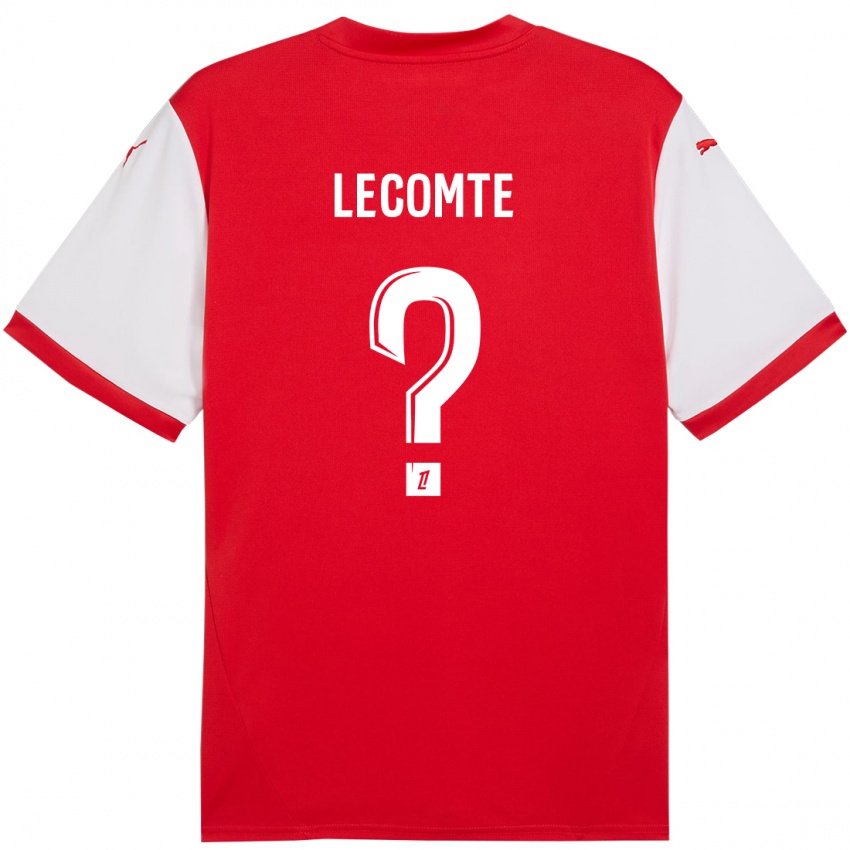 Niño Camiseta Benjamin Lecomte #0 Rojo Blanco 1ª Equipación 2024/25 La Camisa