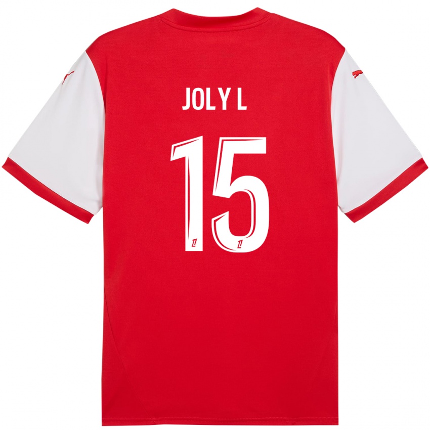 Niño Camiseta Lou Ann Joly #15 Rojo Blanco 1ª Equipación 2024/25 La Camisa