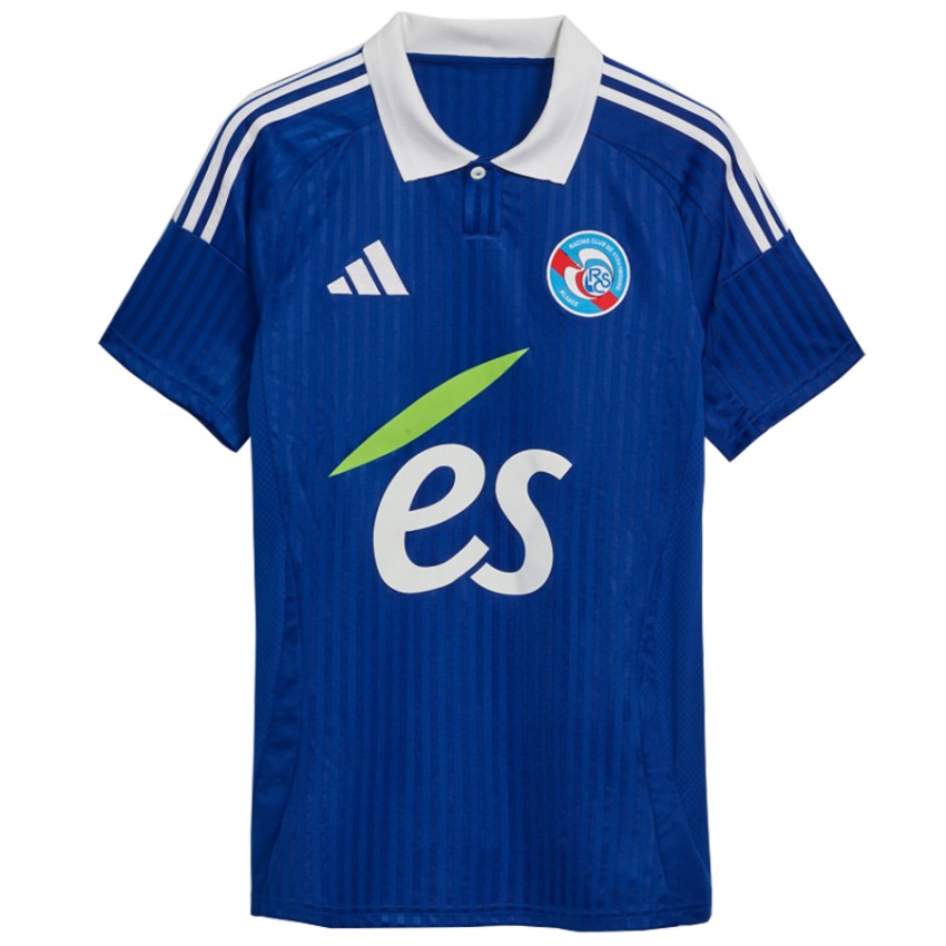 Niño Camiseta Rabby Nzingoula #41 Azul Blanco 1ª Equipación 2024/25 La Camisa