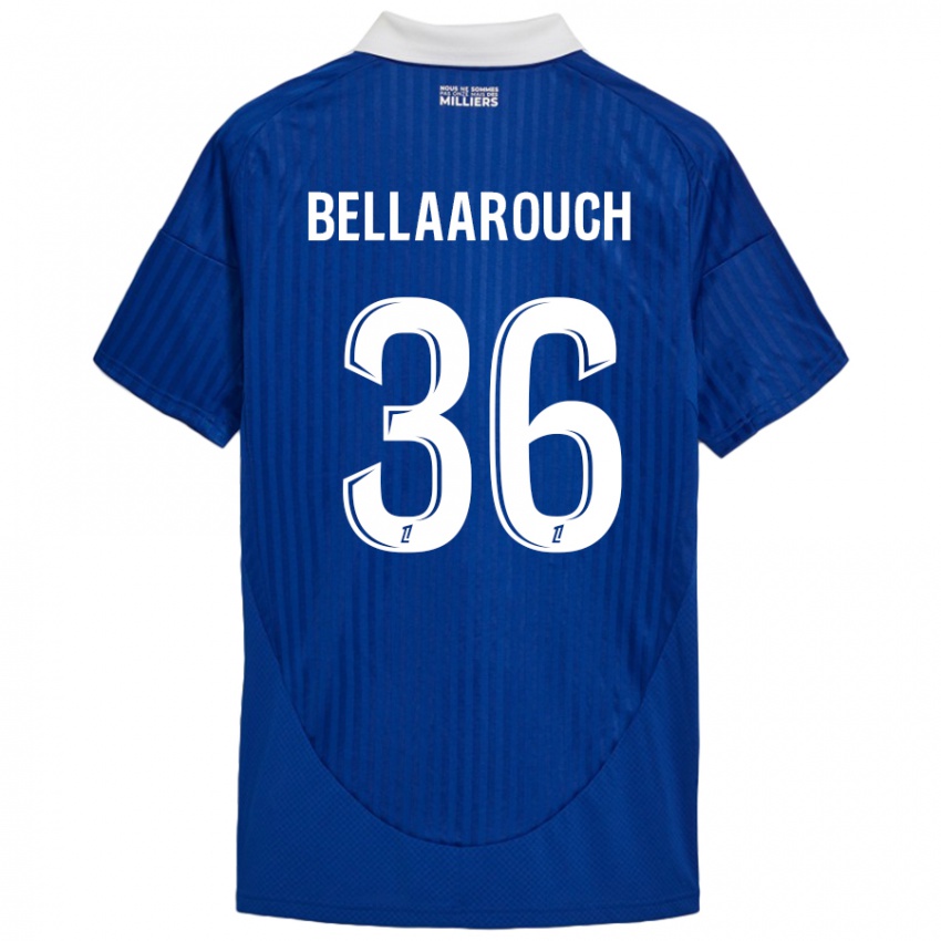 Niño Camiseta Alaa Bellaarouch #36 Azul Blanco 1ª Equipación 2024/25 La Camisa